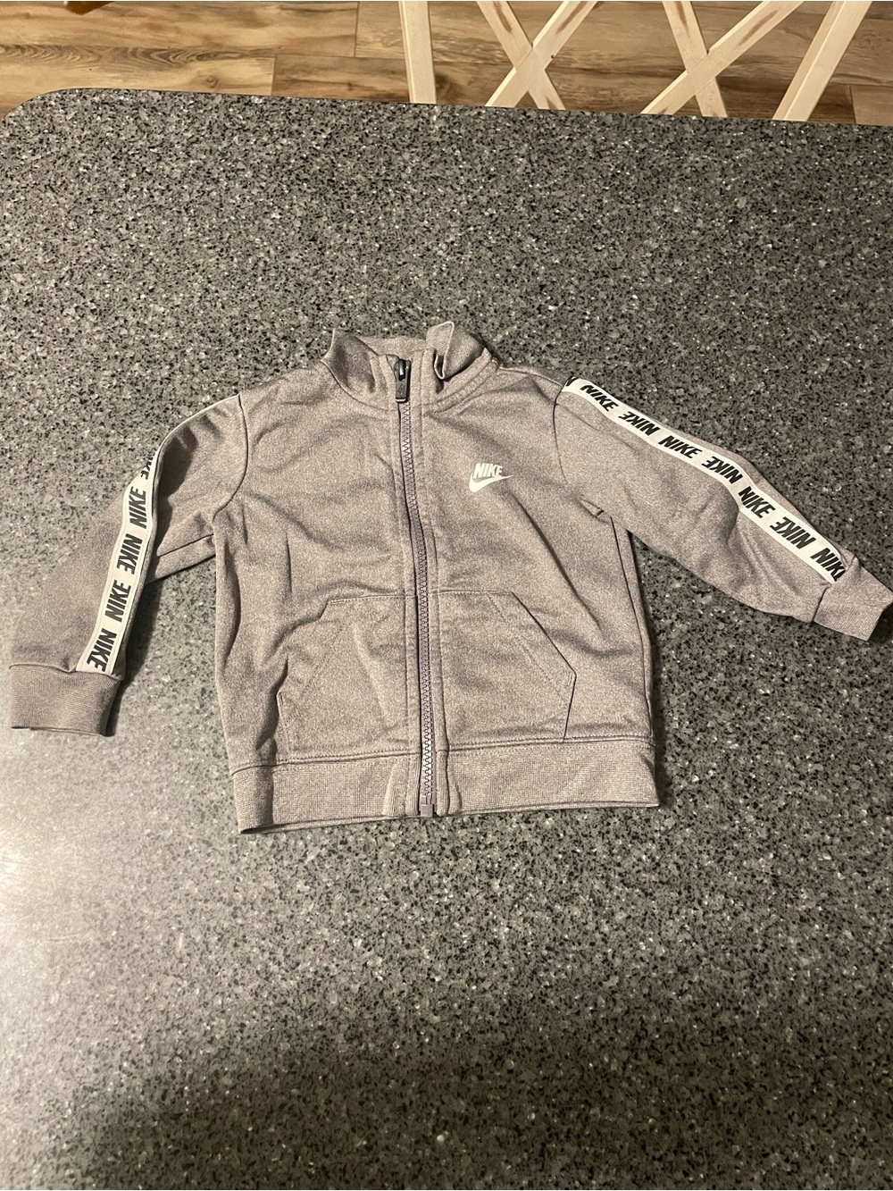 Nike Kids' Gray Zip-Up Track Jacket